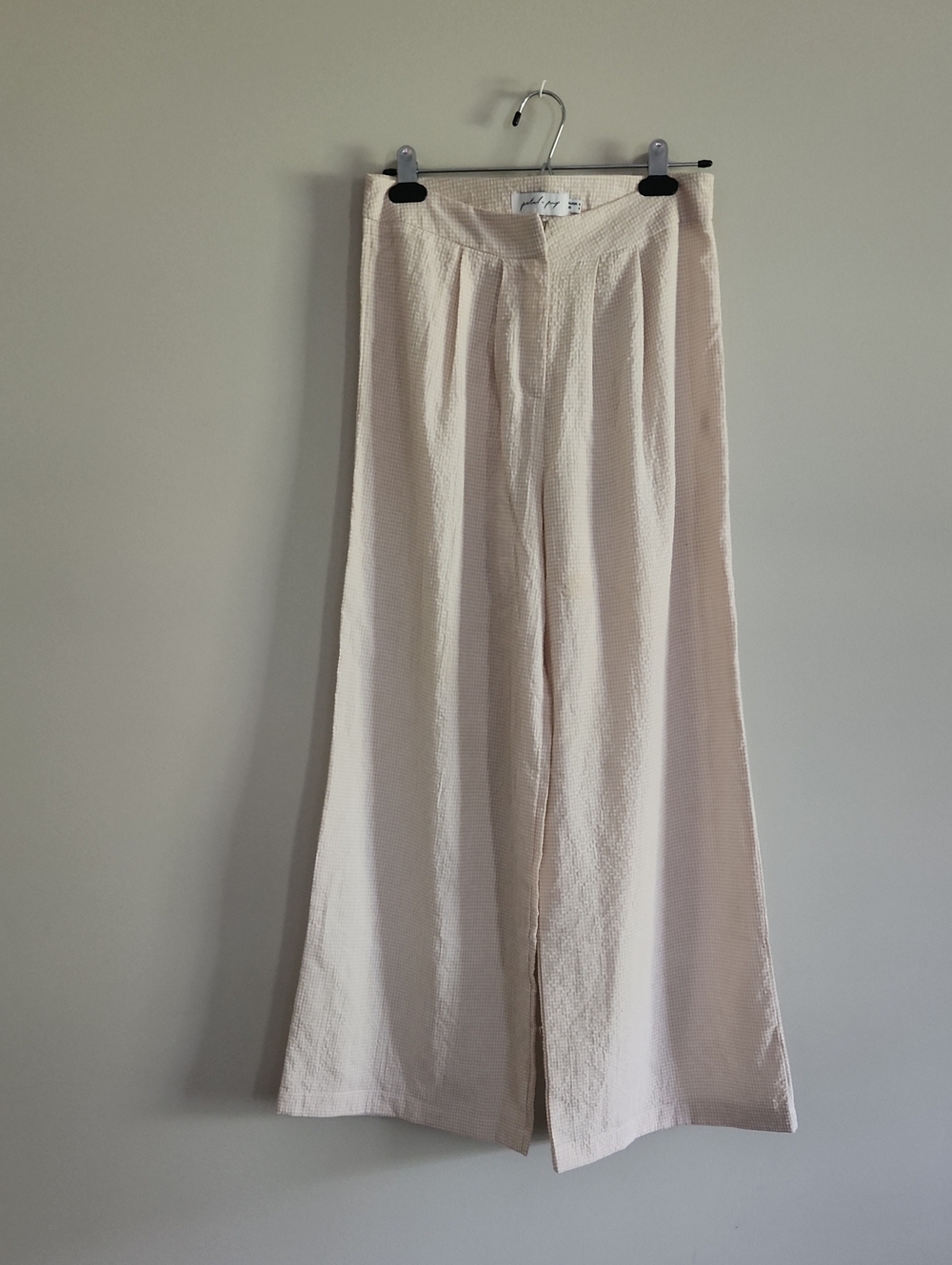 Petal And Pup Wide-Leg Cream Pants